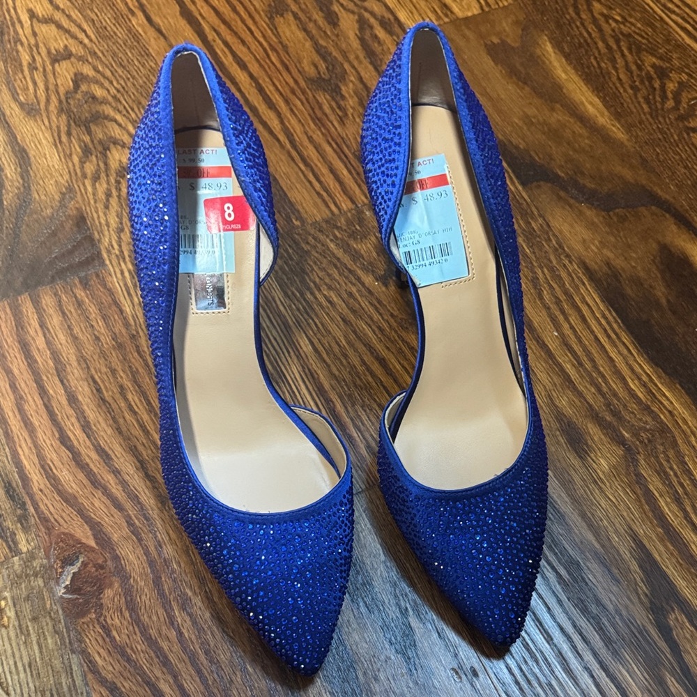 INC International Concepts Blue Heels